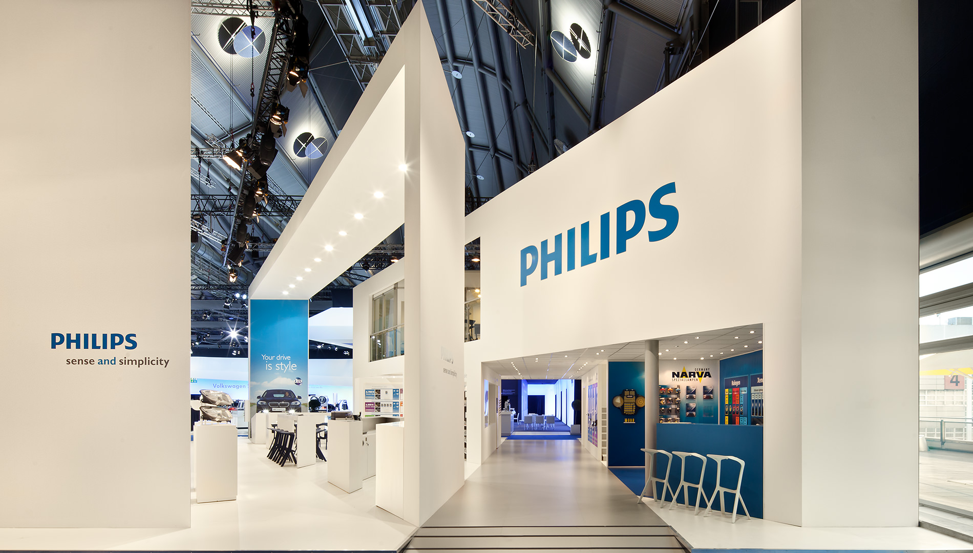 Messe Design Live Kommunikation Frankfurt Philips Automotive Lighting Messestand Going Places EventLabs